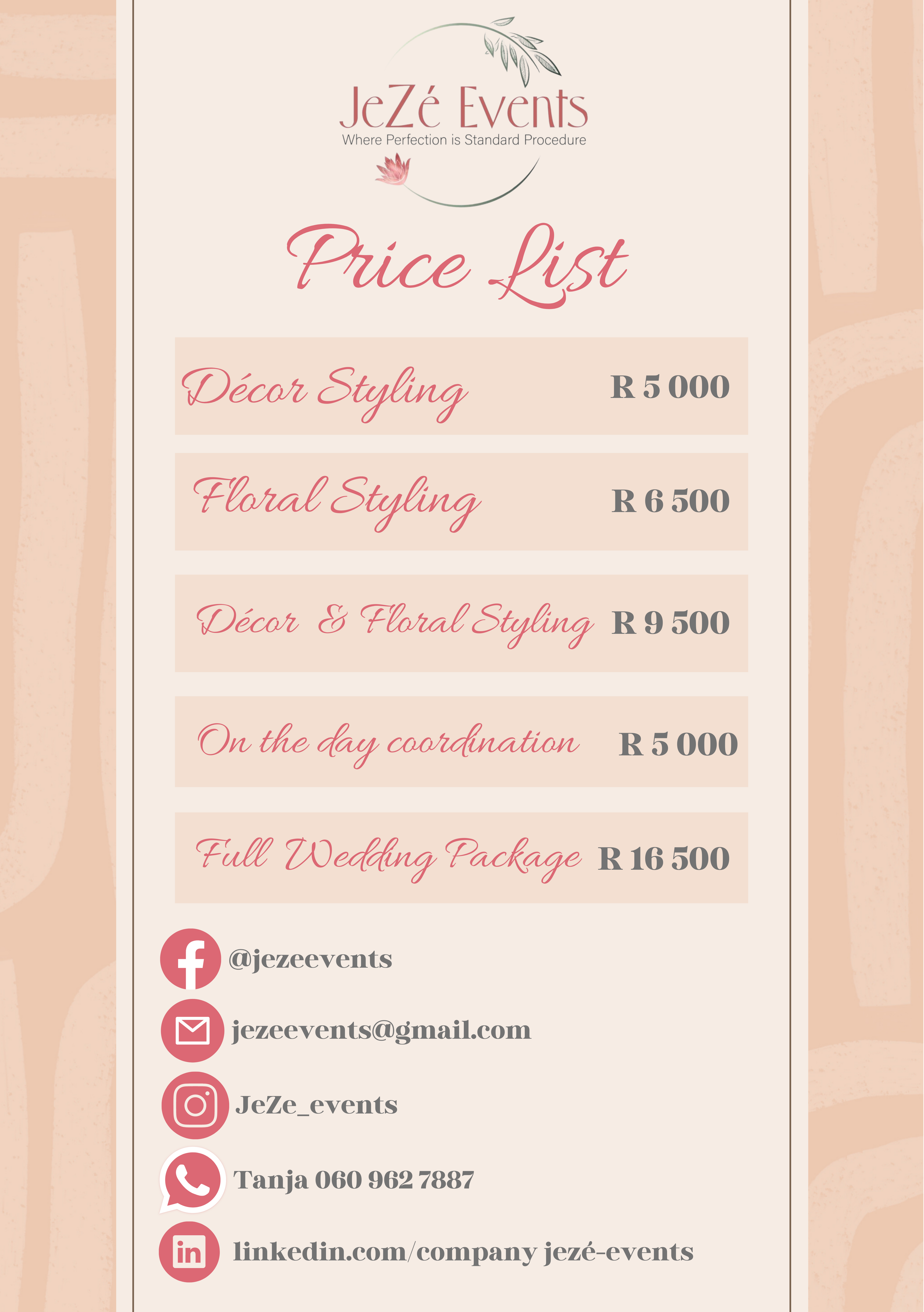 Our event planning services